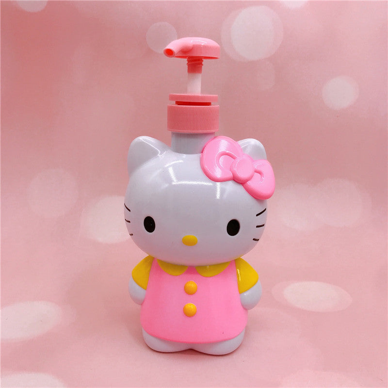 【T-0025】Cartoon bottle stereo cat press bath bottle shampoo hand sanitizer detergent storage bottle