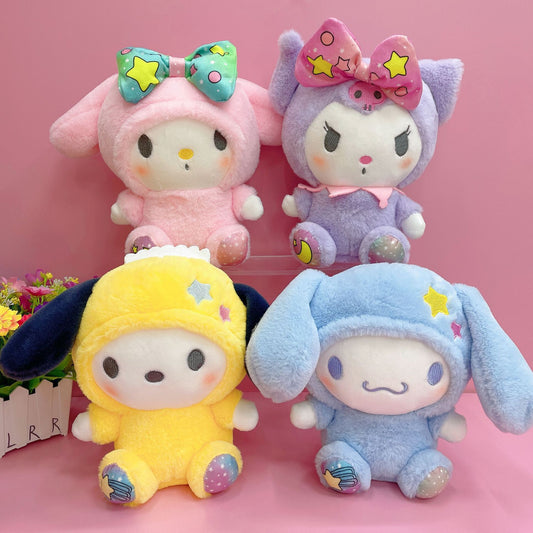 New Japanese Cartoon 8-inch Sanrio Melody Plush Toy Grab Machine Doll Children's Gift