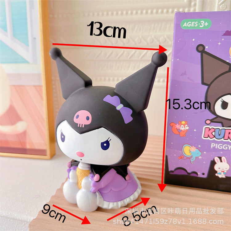 New Network Red Cartoon Cute Shape Money Tank Children's Money Tank Anti drop Money Box Little Demon Money Tank