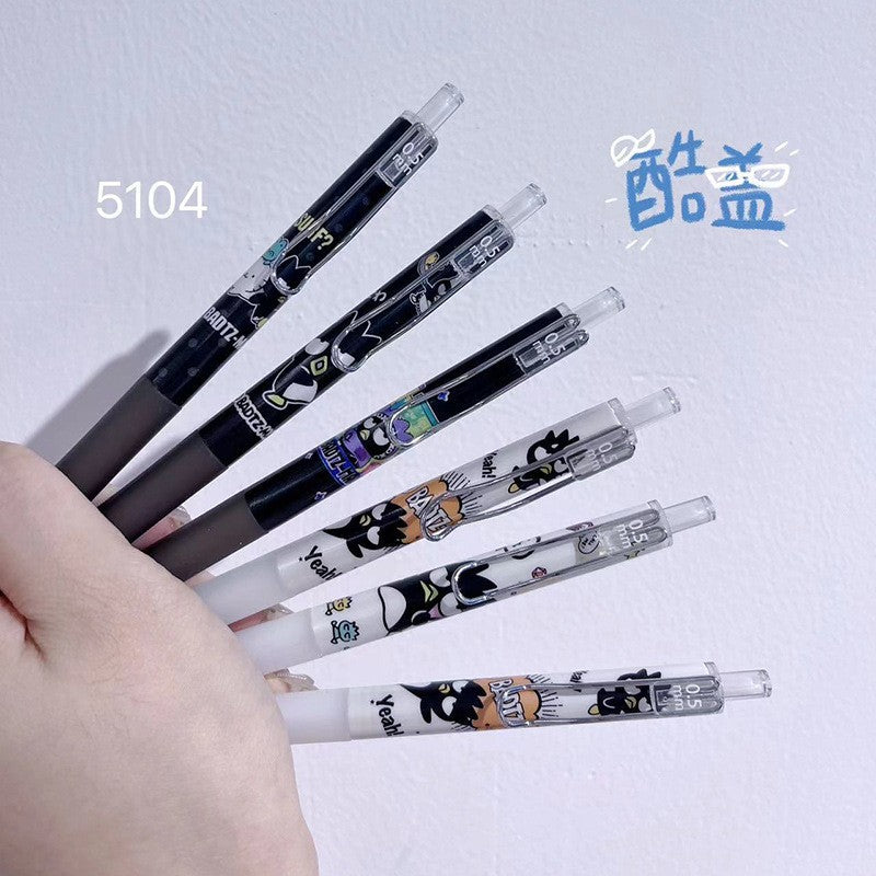 【P-0008】New  cool penguin blind box pen Sanrio erasable pen fat pen 0.5 black limited gel pen