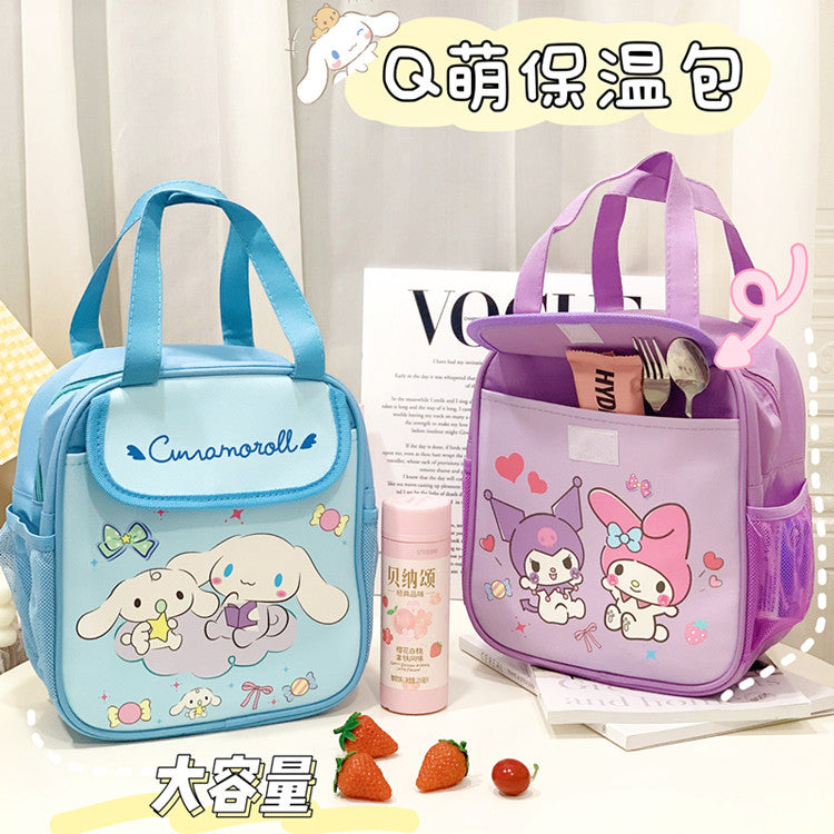 Japanese cute large-capacity lunch box bag portable lunch bag with rice at work high-value portable aluminum foil lunch bag.