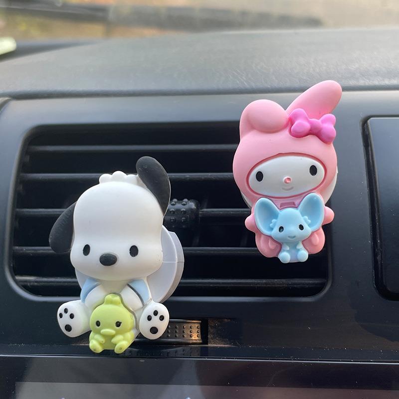 【DU-0056】Internet celebrity Sanrio car outlet decoration, air conditioning, car aromatherapy, long-lasting light fragrance, cartoon cute car interior products