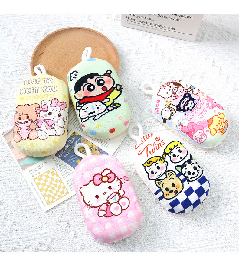 Cartoon home bath wipe lovely bath bath ball girl heart soft bath flower rub sponge bubble bounce bubble net.