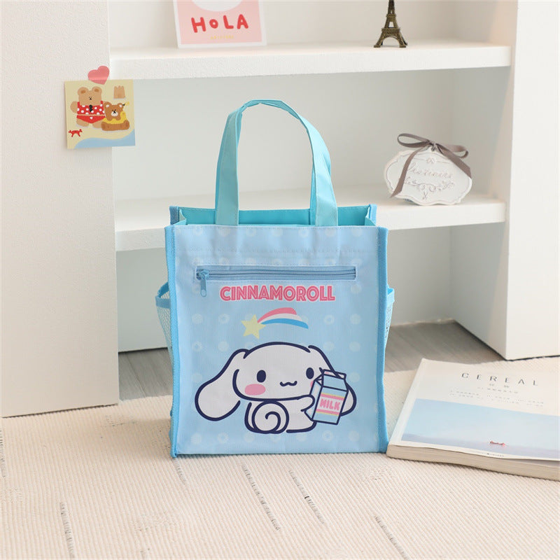 【B-0052】Japanese Cartoon Large Capacity Student Portable Tutorial Bag for Elementary School Students