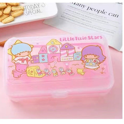 Creative cartoon 15 square egg box roll-out box household plastic transparent refrigerator egg preservation storage box