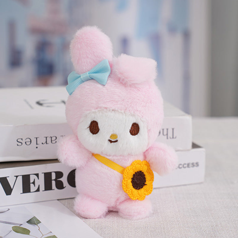 Cute and Cute Sanliou Kuromi Pendant Plush Doll Pudding Dog Doll Melody Bag Pendant Wholesale