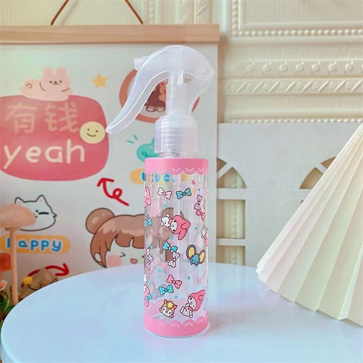 Japanese cute makeup water spray bottle alcohol disinfectant sub bottle hand button flower watering empty bottle fine mist spray bottle