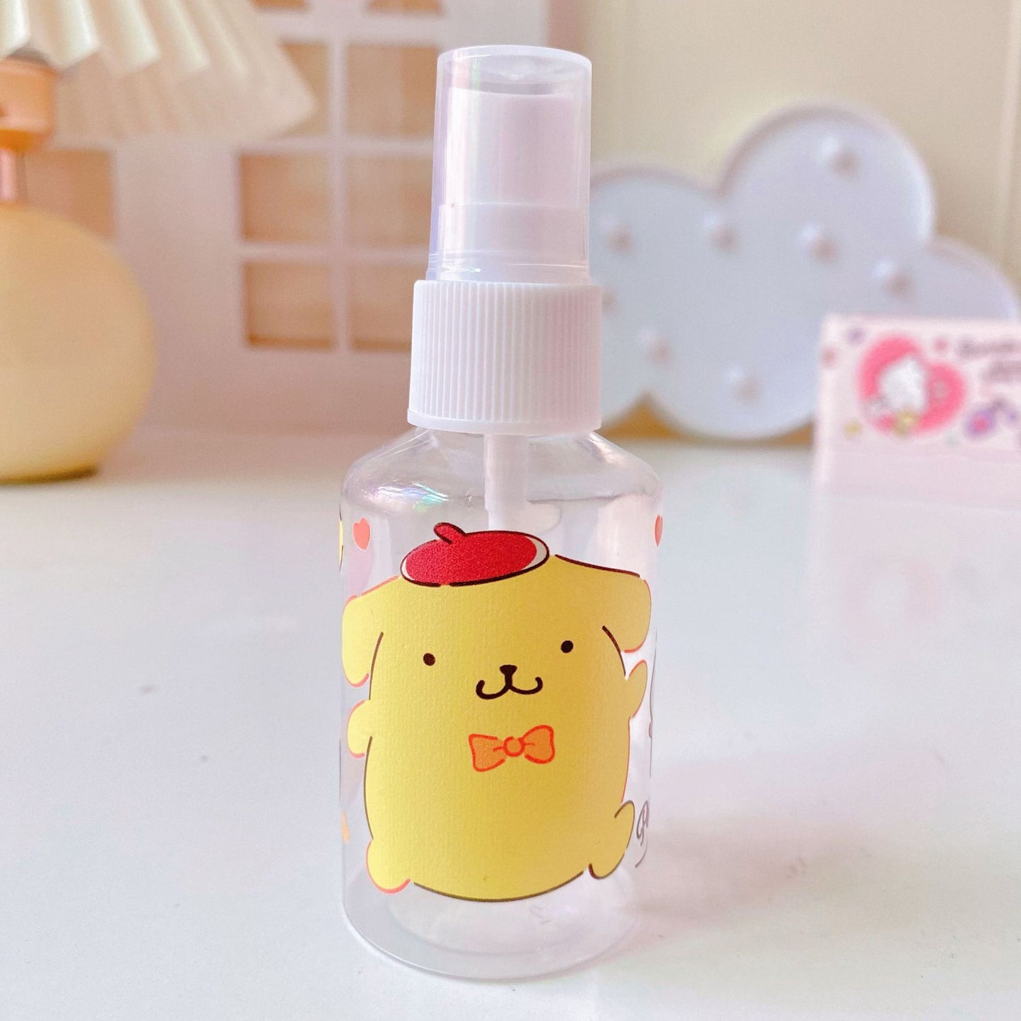 【T-0011】Japanese cute Kulomi portable trumpet spray bottle 50ML mosquito repellent alcohol perfume lotion travel bottling.