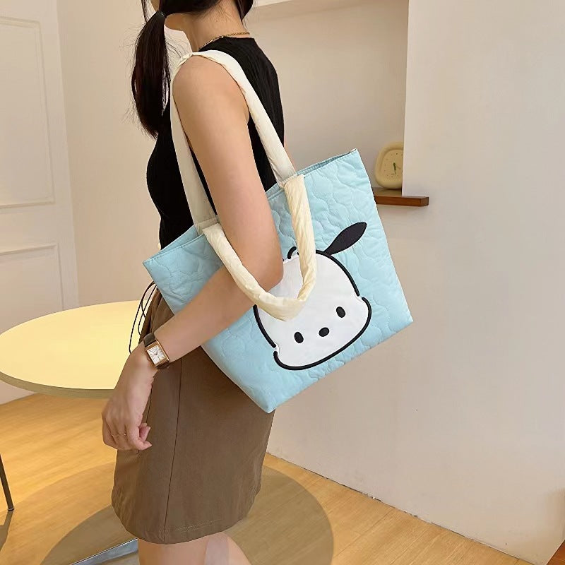 Sanrio cute fluffy shopping bag handle bag