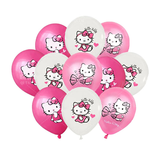 Hello Kitty Latex Balloon Set for Birthday Party Decoration with Sanrio Theme Balloon