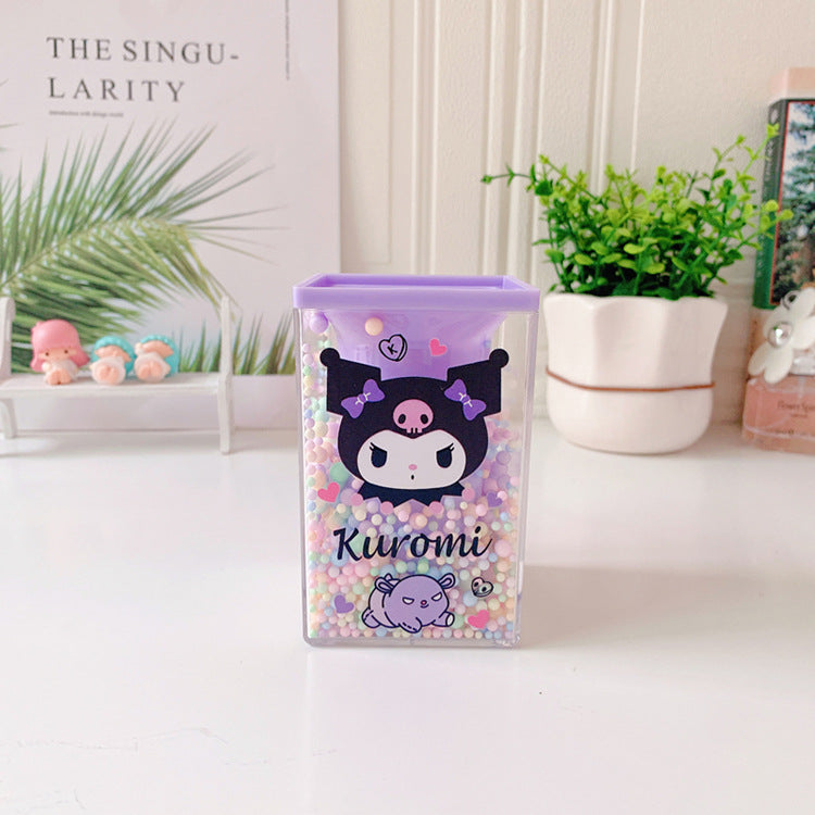 PC dog dream bubble pen holder cartoon student desktop stationery storage box pen box cute Kulomi storage box