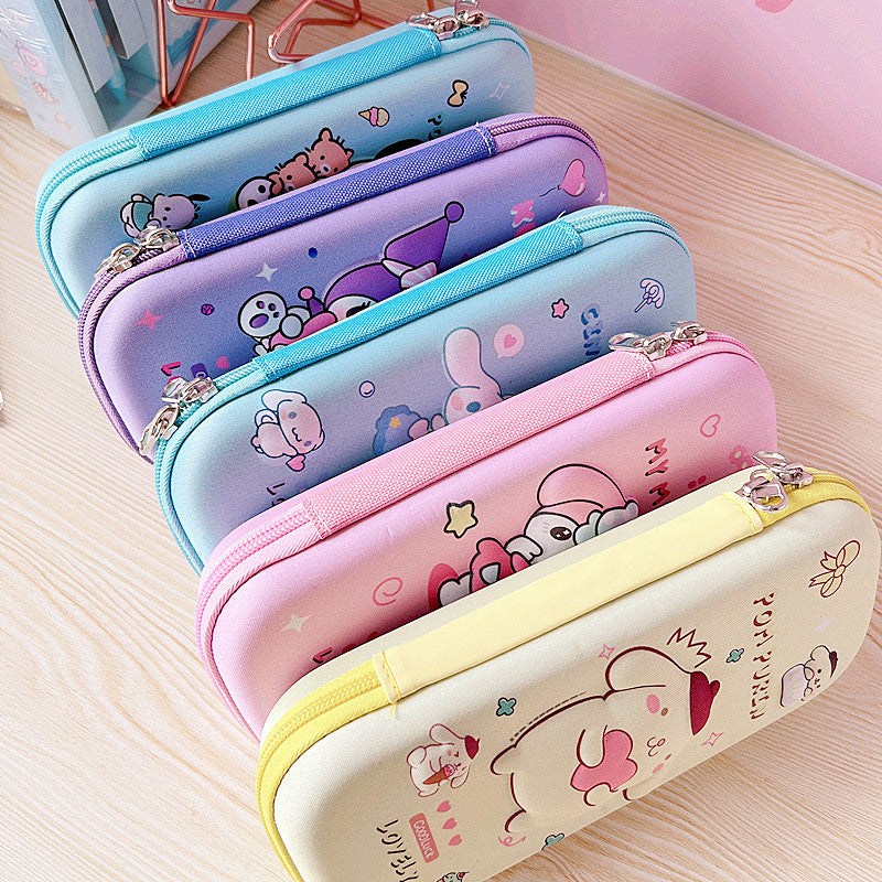 Student stationery box cute pen bag boy pencil case cartoon 3d stereoscopic school supplies storage box holiday gift