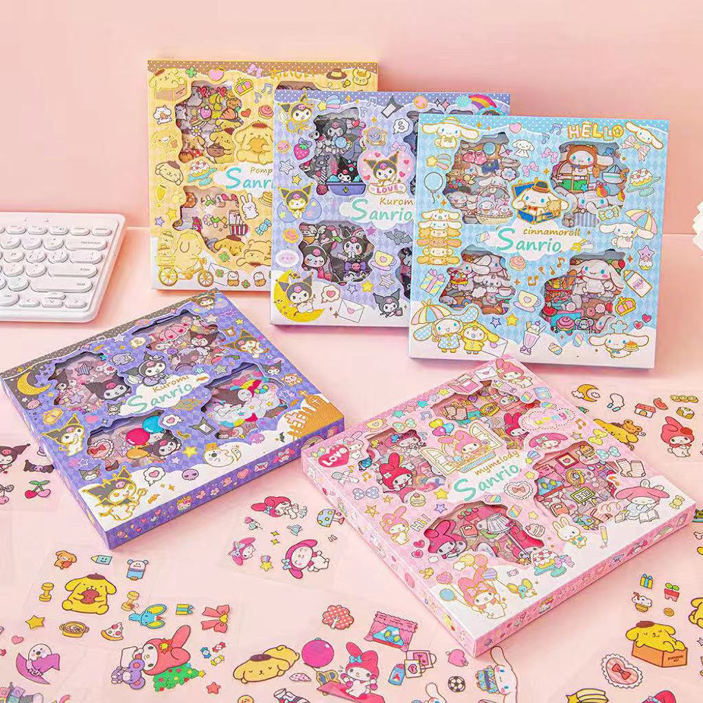 Sanrio cartoon cute gift box sticker 32 into the PET waterproof cut-free sticker gift box