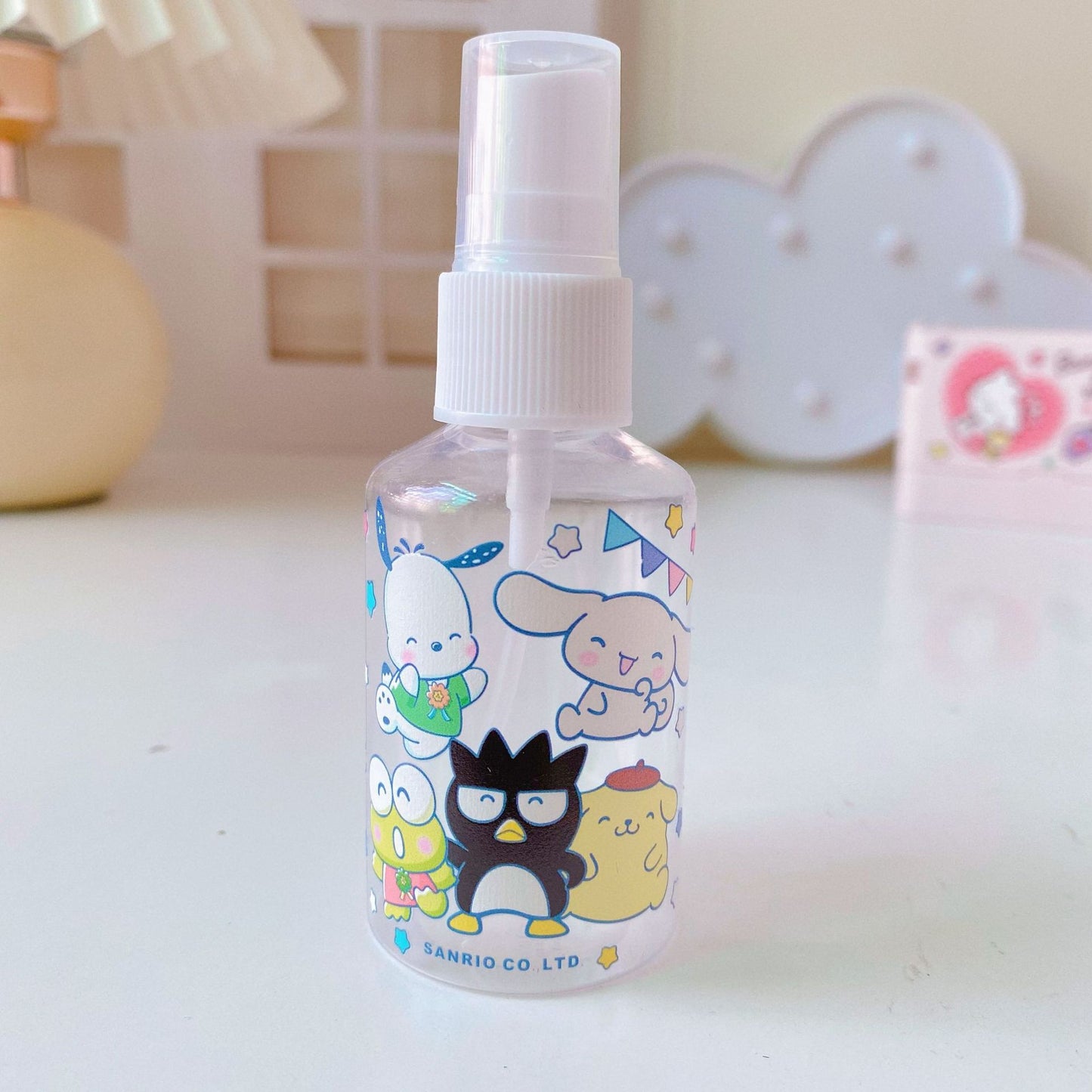 【T-0011】Japanese cute Kulomi portable trumpet spray bottle 50ML mosquito repellent alcohol perfume lotion travel bottling.