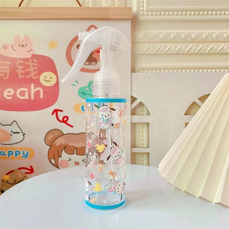 Japanese cute makeup water spray bottle alcohol disinfectant sub bottle hand button flower watering empty bottle fine mist spray bottle