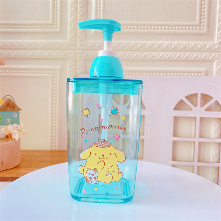 【T-0013】Japanese cartoon cute lotion bottle press plastic empty bottle laundry detergent shower gel portable travel sub bottle