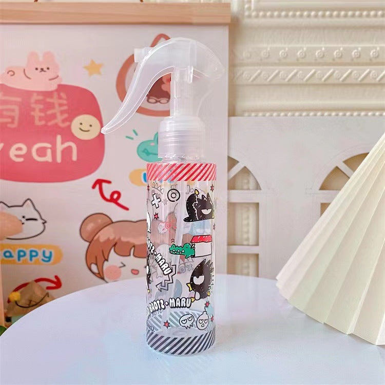 Japanese cute makeup water spray bottle alcohol disinfectant sub bottle hand button flower watering empty bottle fine mist spray bottle