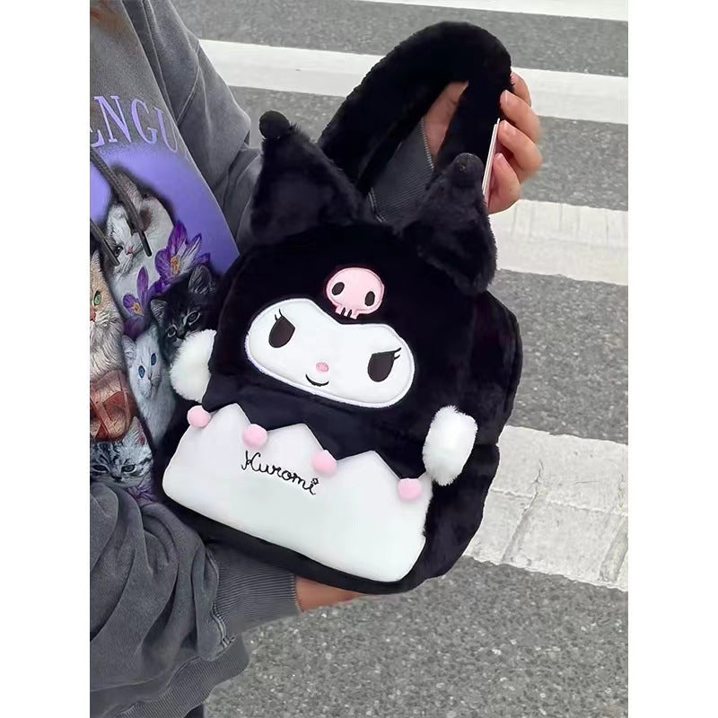 【B-0013】Plush shoulder bag 2023 new plush handbag girls large capacity net red cartoon cute small crossbody bag