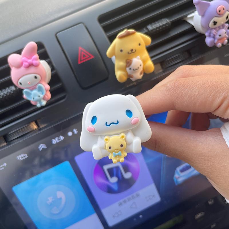 【DU-0056】Internet celebrity Sanrio car outlet decoration, air conditioning, car aromatherapy, long-lasting light fragrance, cartoon cute car interior products