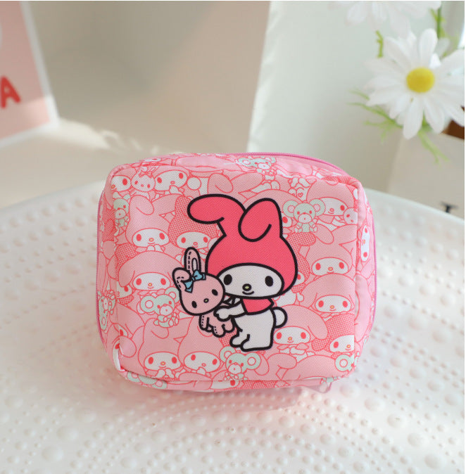 cute multi-head cartoon tampon storage bag cute girl portable cosmetics small items storage