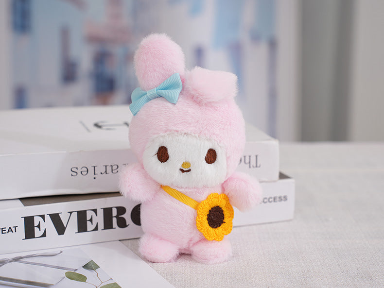 Cute and Cute Sanliou Kuromi Pendant Plush Doll Pudding Dog Doll Melody Bag Pendant Wholesale