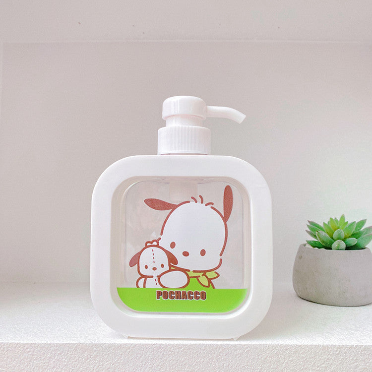 Japanese Girl's Heart Household Lotion Bottle 300ML Press Large-capacity Lotion Liquid Body Wash Bottle