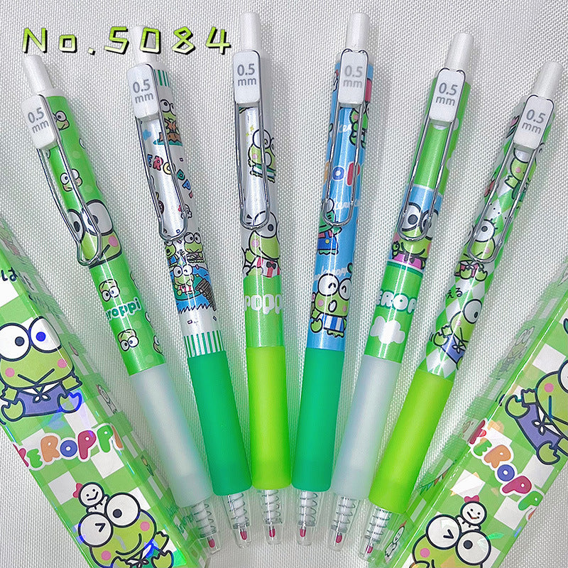 【P-0001】New 5084 Big Eye Frog Blind Box Pen Sanrio Small Blind Box 0.5 Black Water Pen Limited Gel Pen