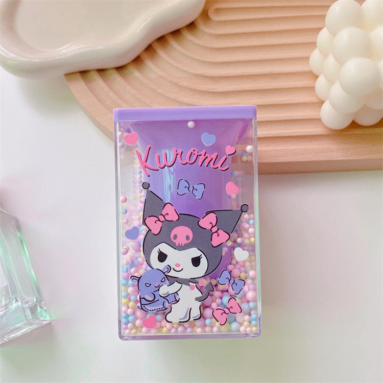 PC dog dream bubble pen holder cartoon student desktop stationery storage box pen box cute Kulomi storage box