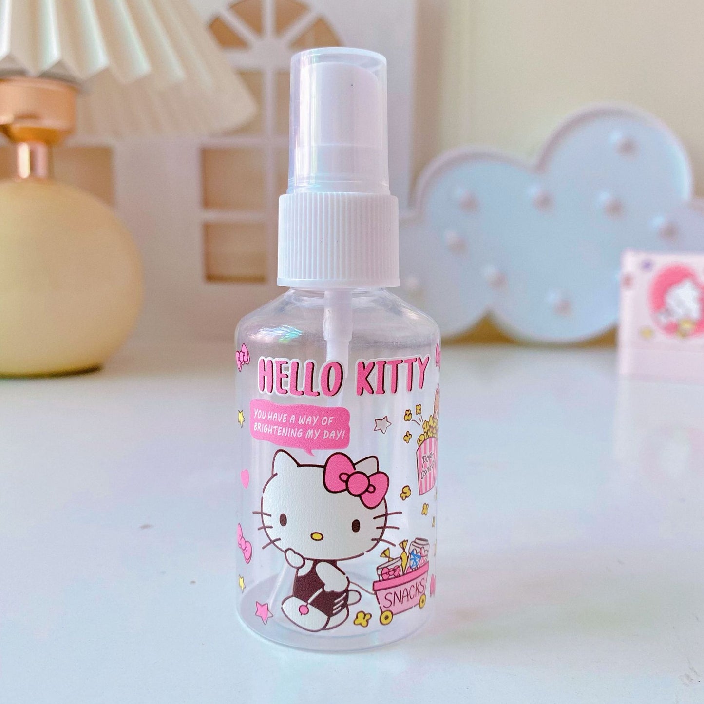 【T-0011】Japanese cute Kulomi portable trumpet spray bottle 50ML mosquito repellent alcohol perfume lotion travel bottling.