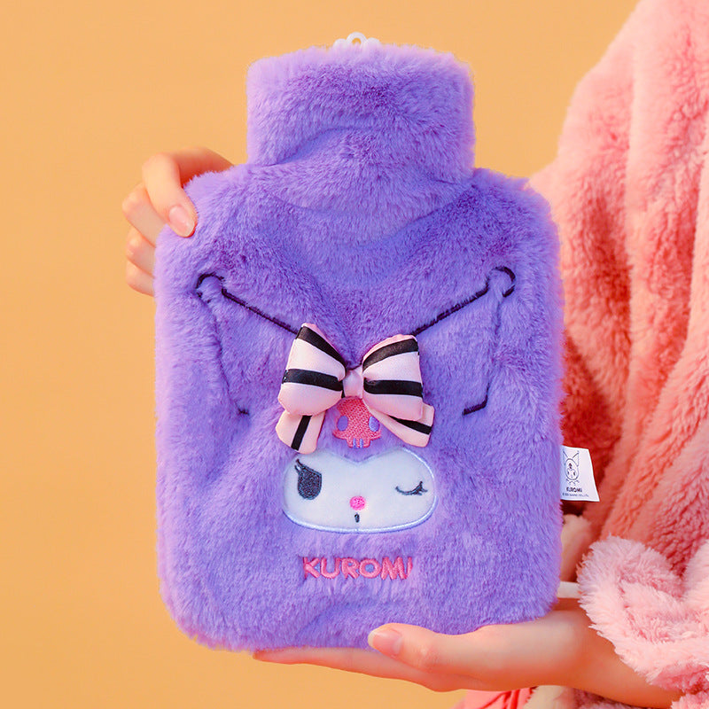 Sanrio spot PVC hot water bottle filling cute cartoon warm water bottle irrigation student dormitory hot water bottle filling