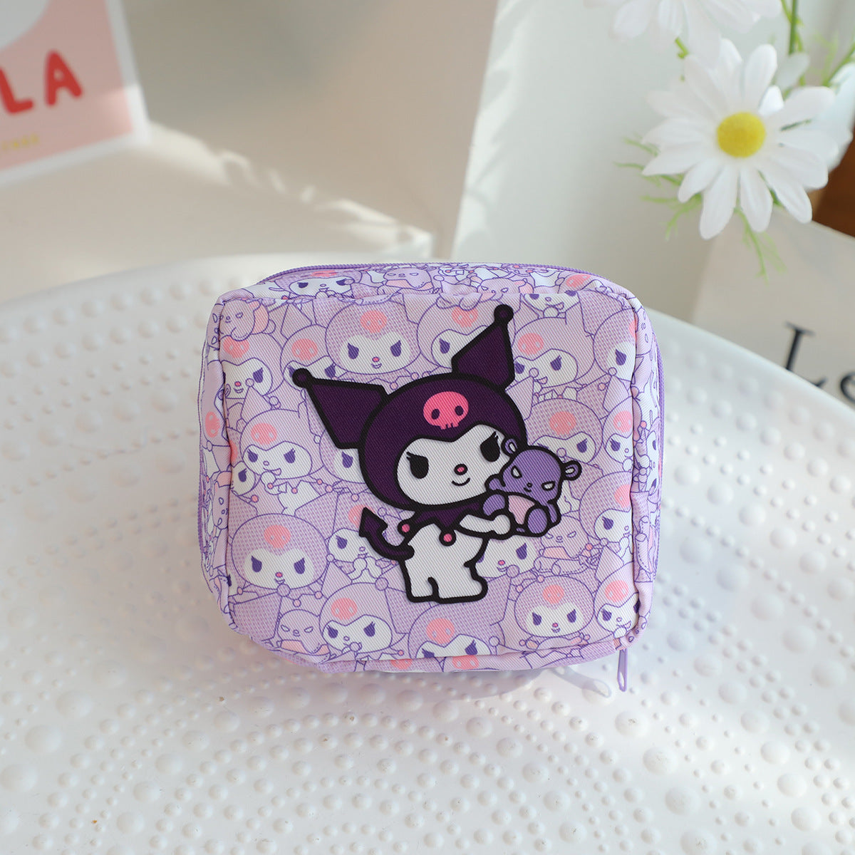 cute multi-head cartoon tampon storage bag cute girl portable cosmetics small items storage