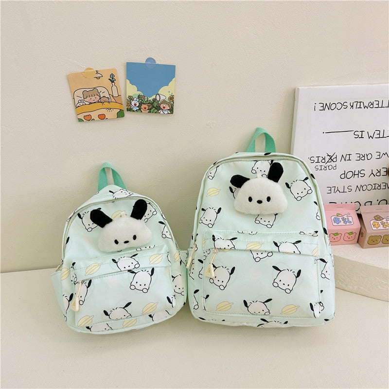 2023 Summer New Children's Bag Cartoon Printed Oxford Backpack Cute Accessories Kindergarten Baby School Bag