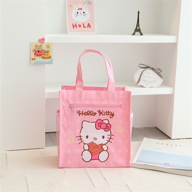 【B-0052】Japanese Cartoon Large Capacity Student Portable Tutorial Bag for Elementary School Students