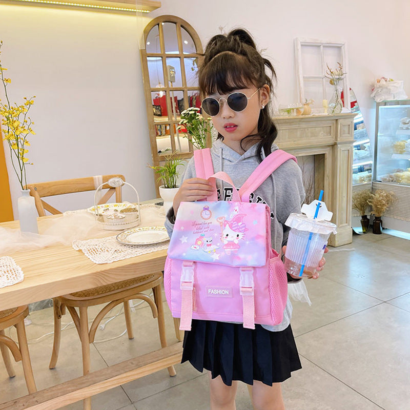 【B-0023】Children bags in the autumn of 2021, the new cartoon cute unicorn backpack foreign girls&#039; kindergarten bag bags.