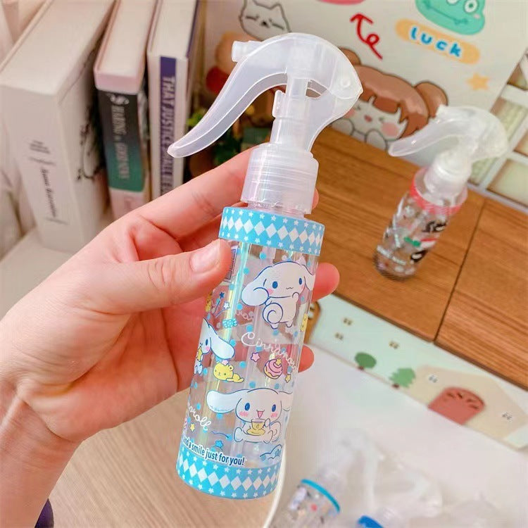 Japanese cute makeup water spray bottle alcohol disinfectant sub bottle hand button flower watering empty bottle fine mist spray bottle