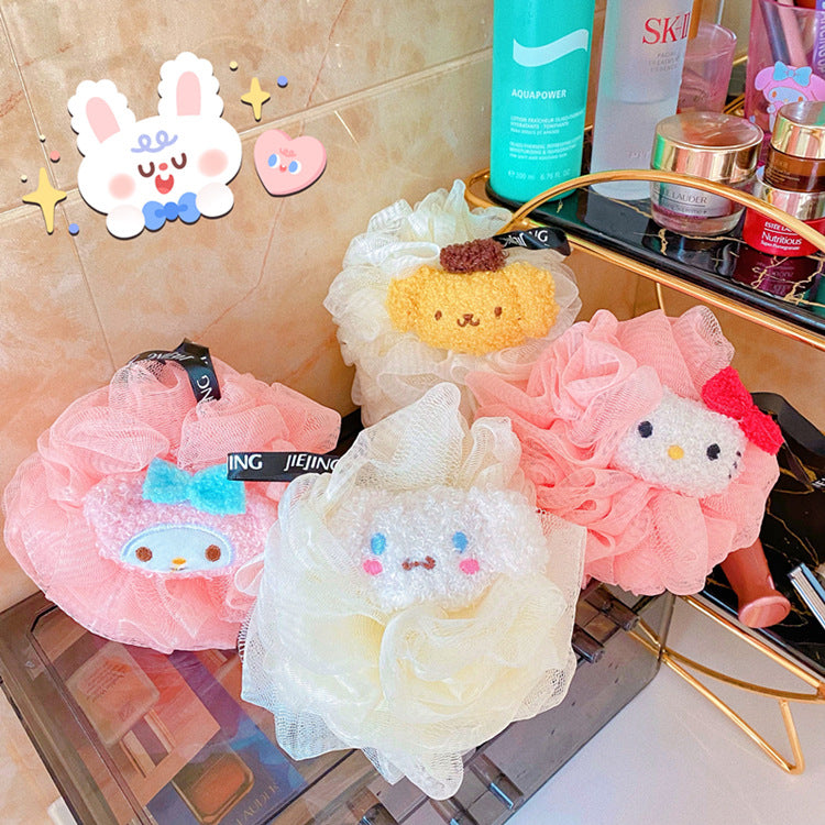 【T-0008】Bathing Bomb Large Bath Ball Bath Flower Cute Cartoon Rubbing Bath Bubble Bath Flower Cinnamon Dog Bath Towel