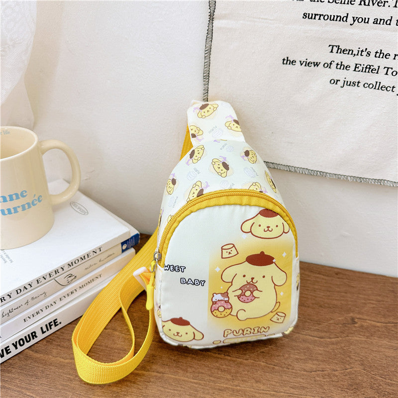 【B-0059】New cartoon children&#039;s chest bag cute kindergarten bag fashion children&#039;s diagonal backpack snack toy shoulder bag