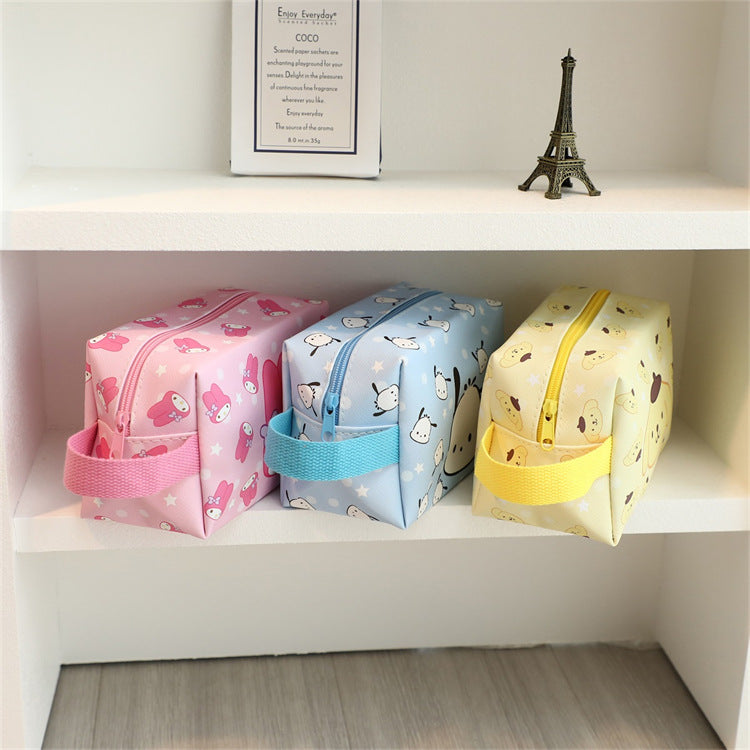 【B-0012】Ugly Fish Cosmetic Bag Portable Tote Large Capacity Stationery Pouch Pen Pouch Student Pencil Case Kurumi Stationery Bag