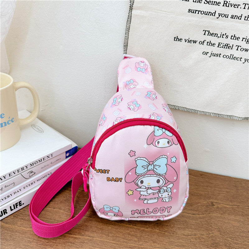 【B-0059】New cartoon children&#039;s chest bag cute kindergarten bag fashion children&#039;s diagonal backpack snack toy shoulder bag