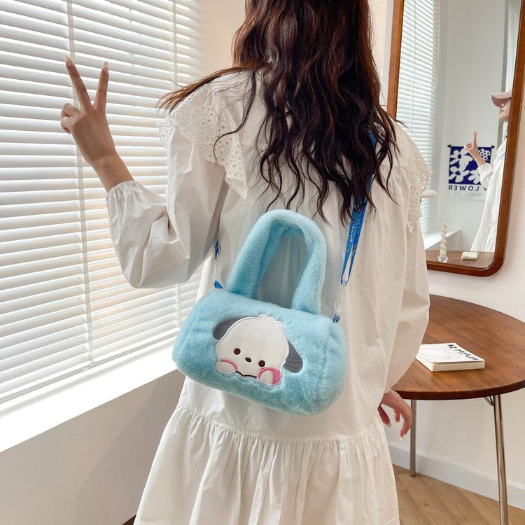 【B-0055】New plush toy bag grab doll doll doll Sanrio shoulder handbag foreign trade gift bear