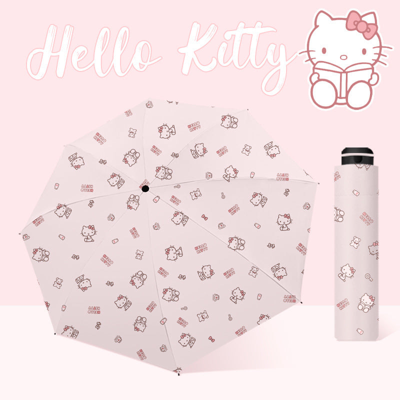 Zhiyu Katie Cat Umbrella Sun Umbrella Student UV Protection Sun Shade Girl Sun Umbrella Sun Umbrella Sun Umbrella