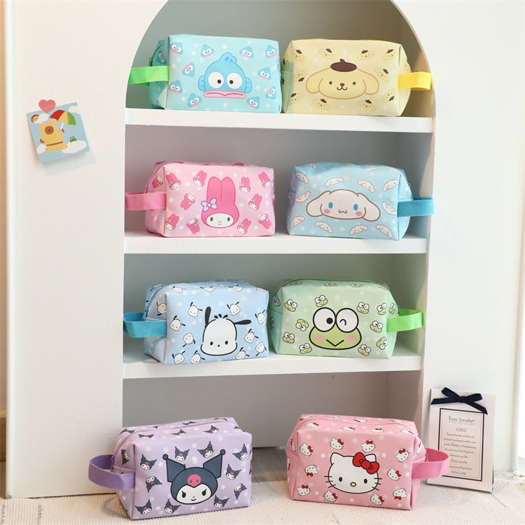 【B-0012】Ugly Fish Cosmetic Bag Portable Tote Large Capacity Stationery Pouch Pen Pouch Student Pencil Case Kurumi Stationery Bag