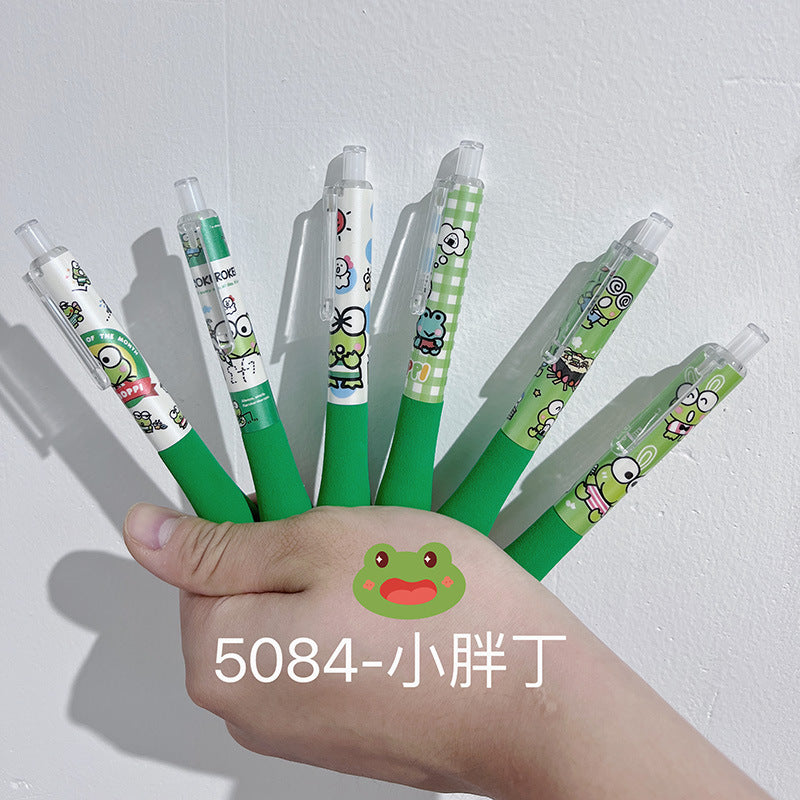 【P-0001】New 5084 Big Eye Frog Blind Box Pen Sanrio Small Blind Box 0.5 Black Water Pen Limited Gel Pen