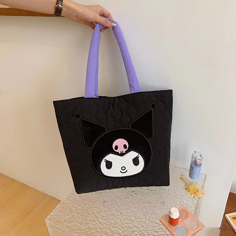 Sanrio cute fluffy shopping bag handle bag