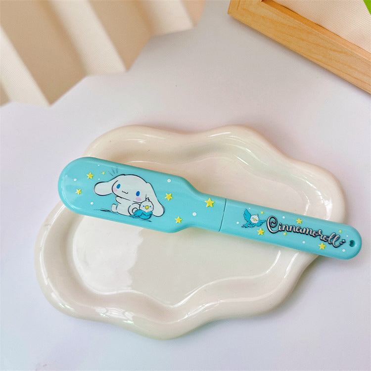 【DU-0053】New ugly fish cute mini girl heart hairdressing comb portable travel portable folding massage comb