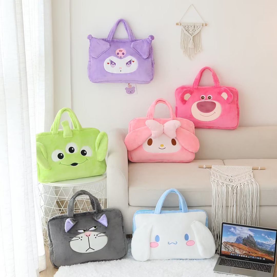 Cartoon notebook laptop bag flat ipad shockproof inner bag new stylish multifunctional storage bag