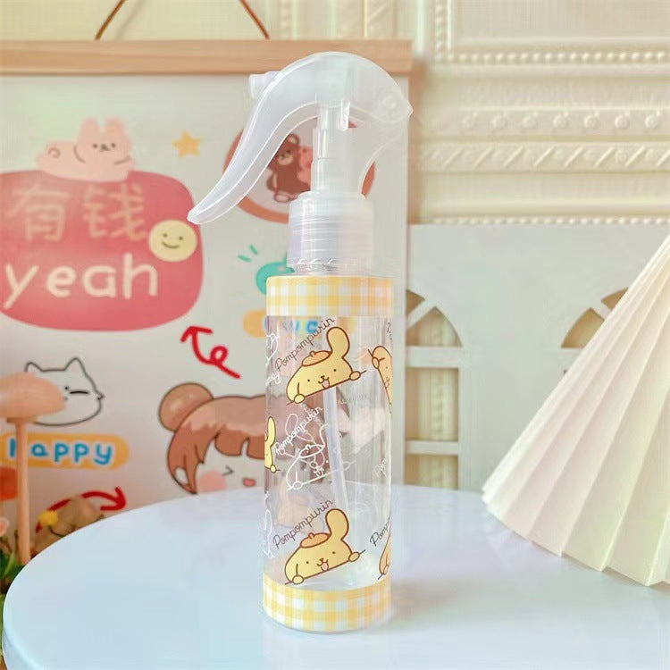 Japanese cute makeup water spray bottle alcohol disinfectant sub bottle hand button flower watering empty bottle fine mist spray bottle