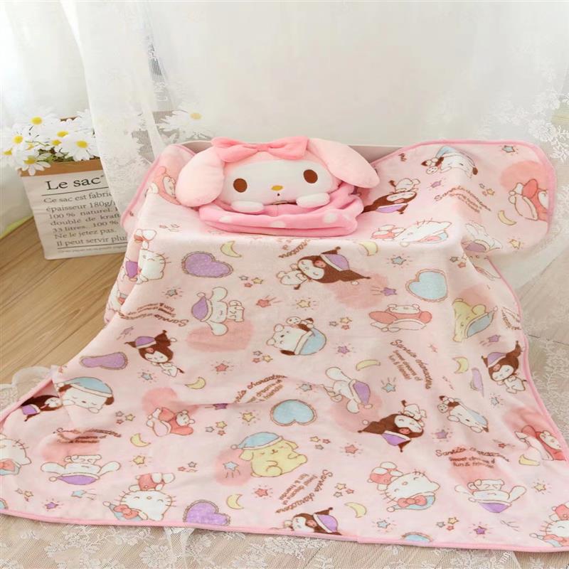 【DU-0030】very cute portable pillow blanket