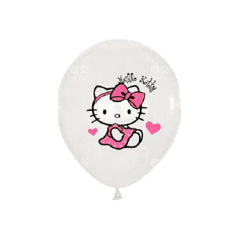 Hello Kitty Latex Balloon Set for Birthday Party Decoration with Sanrio Theme Balloon