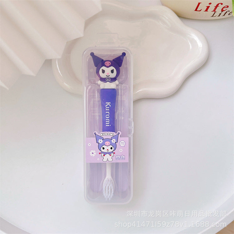 【T-0020】Japanese Cute Girl Heart Toothbrush Soft Hair Cleaning High Density Toothbrush Adult Male and Female Household Small Head Cartoon Toothbrush